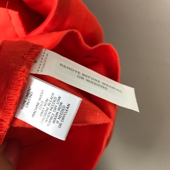 NWT Ann Taylor Loft Tie Dress Open Back Orange - Picture 7 of 7